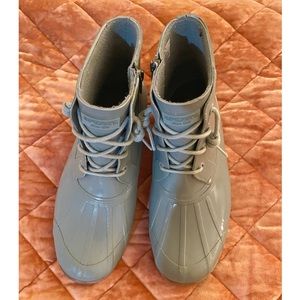 ❌❌SOLD❌❌Sperry Blue/Grey Rubber Rain-boots